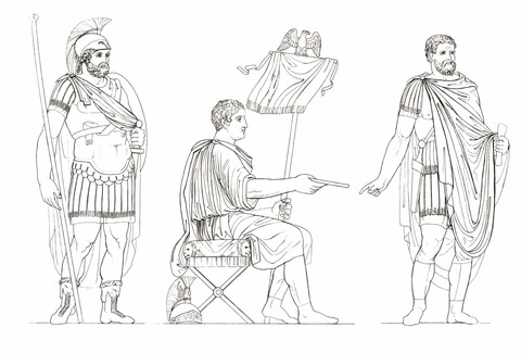 Roman Officers Coloring Page